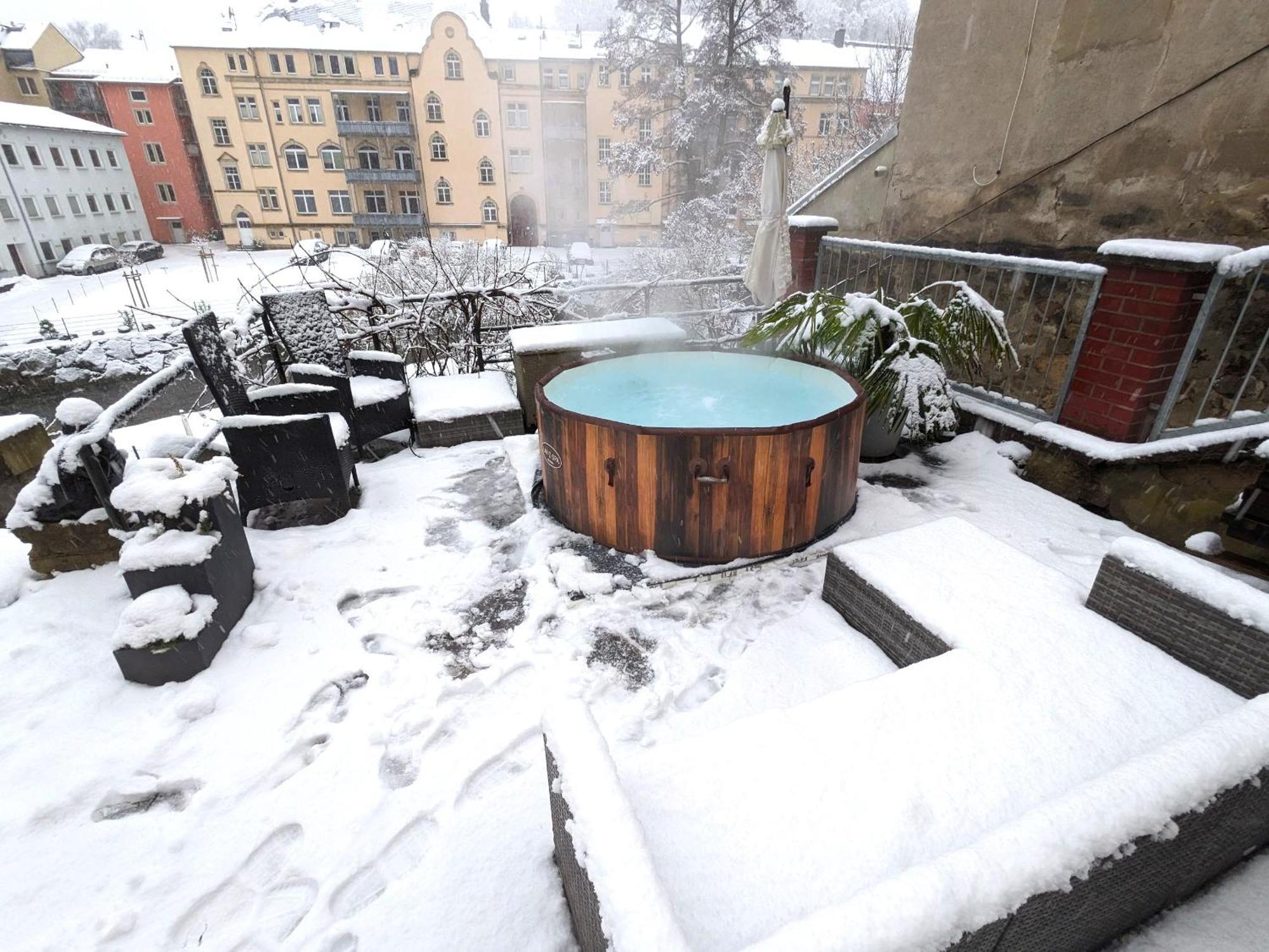 Uo - Urlaubsmagie - Helle Wohnung,Sauna,Whirlpool Sebnitz Dış mekan fotoğraf