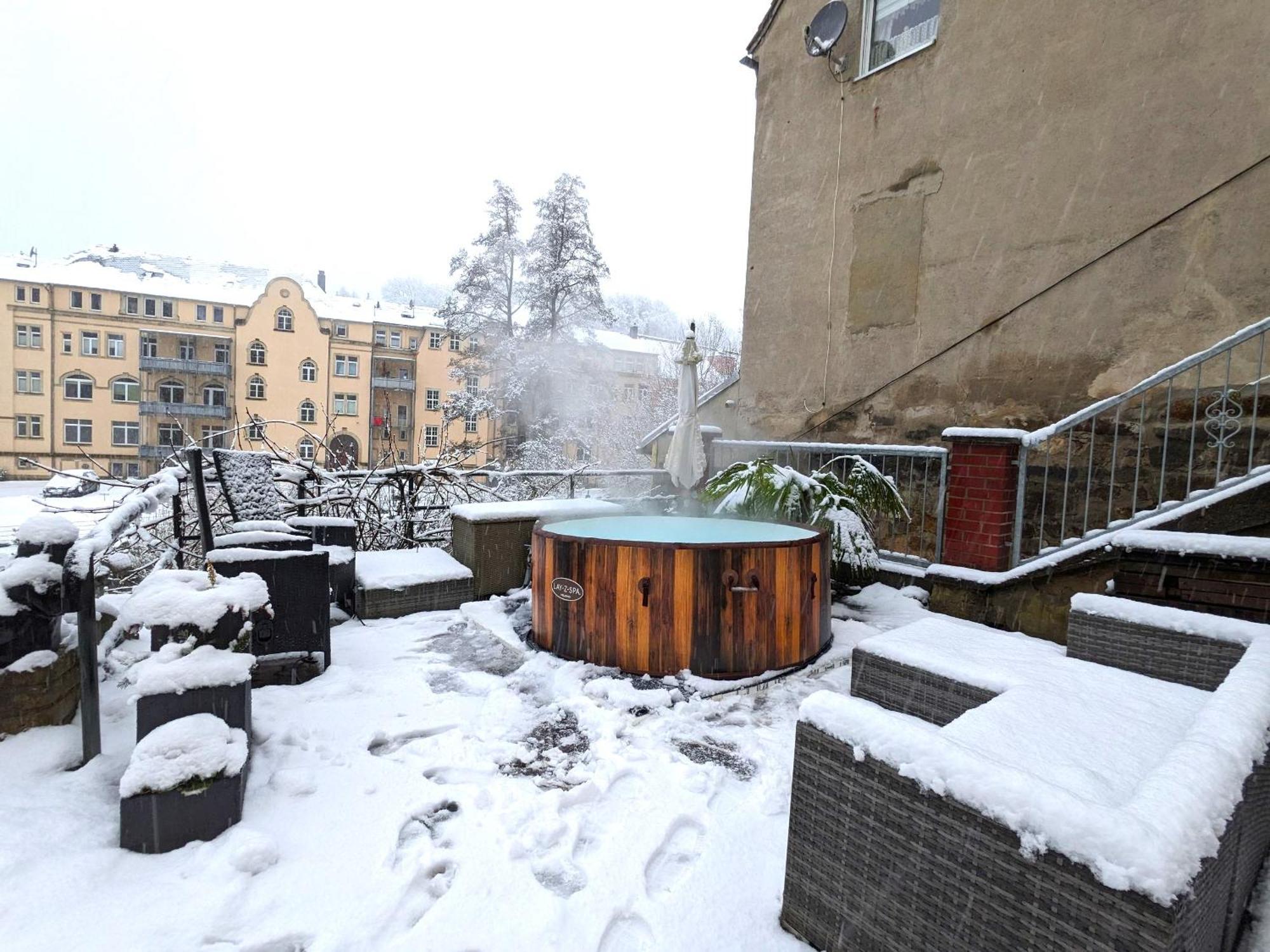 Uo - Urlaubsmagie - Helle Wohnung,Sauna,Whirlpool Sebnitz Dış mekan fotoğraf