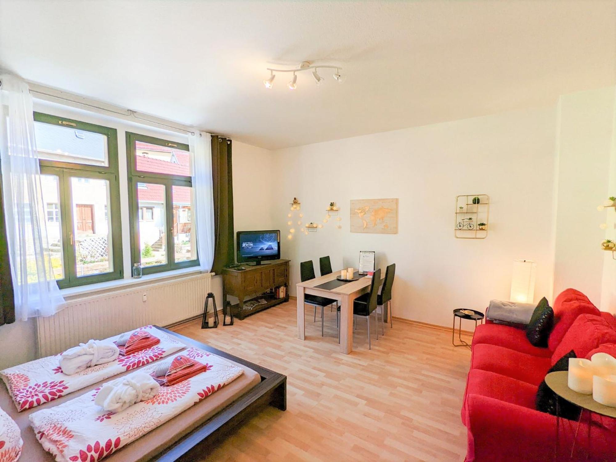Uo - Urlaubsmagie - Helle Wohnung,Sauna,Whirlpool Sebnitz Dış mekan fotoğraf