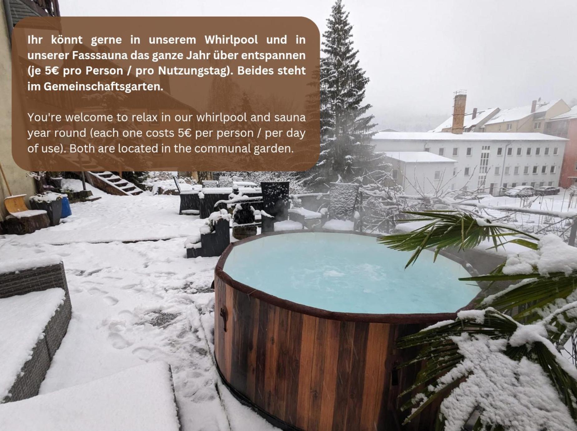 Uo - Urlaubsmagie - Helle Wohnung,Sauna,Whirlpool Sebnitz Dış mekan fotoğraf